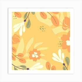 Floral Wallpaper Art Print