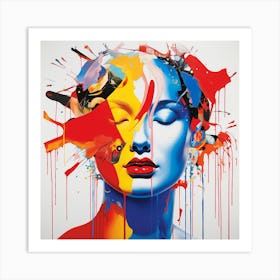 Abstract Of A Woman 18 Art Print