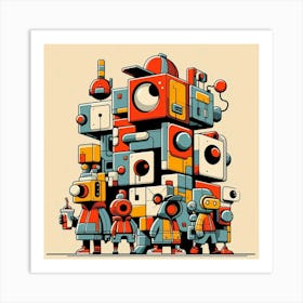 Robots Art Print