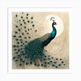 Peacock Art Print