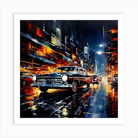 Night In The City Art Print