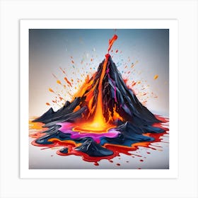 Volcano Eruption 1 Art Print