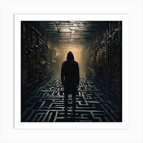 Man In The Maze Art Print