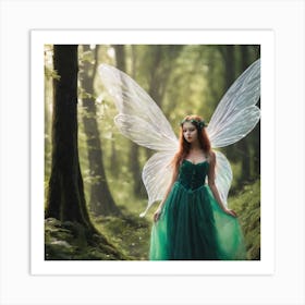 Fairy In The Forest Art Print