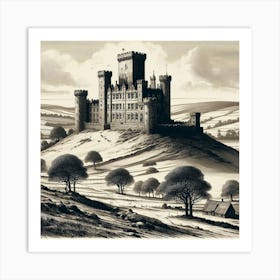 Castle On A Hill Art Print