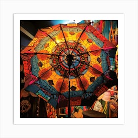 Colorful Umbrella 3 Art Print