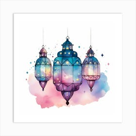 Islamic Lanterns 2 Art Print