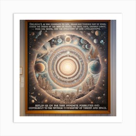 Universe In A Circle Art Print