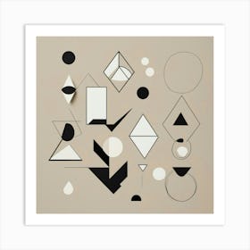 Geometric Shapes Wall Art 1 Art Print