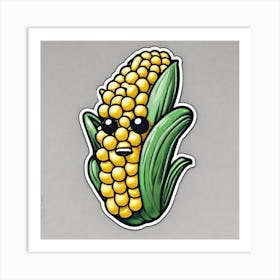 Sweetcorn As A Logo Perfect Composition Beautiful Detailed Intricate Insanely Detailed Octane Rend (2) Art Print