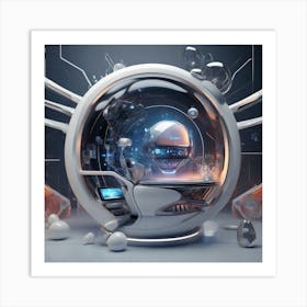 Futuristic Office Art Print