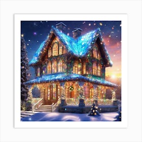 Christmas House 37 Art Print