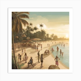 Hawaiian Beach Art Print