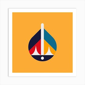 Sailboat Logo Art Print