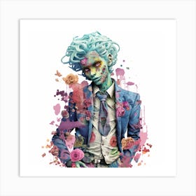 Zombie Man Art Print