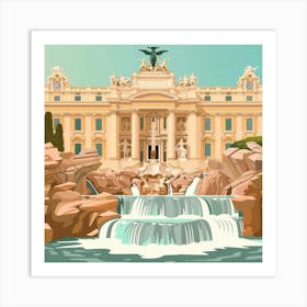 Vatican Fountain Trevi Art Print