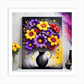 Flowers In A Vase 13 Art Print