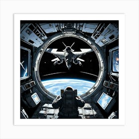 Space Station View 1 Art Print