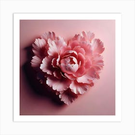 Heart Shaped Flower Art Print