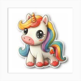 Unicorn Sticker 163 Art Print