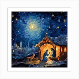 Nativity Scene 22 Art Print