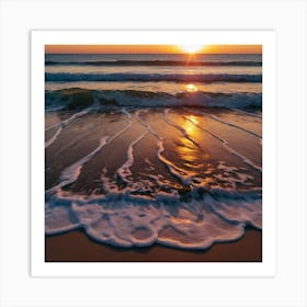 Sunrise At The Beach 2 Art Print