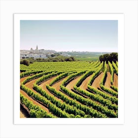 Vineyards In Spain Art Print