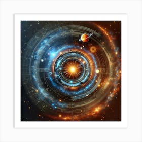 Nasa Space Background Art Print