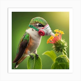 Last drop Hummingbird 3 Art Print