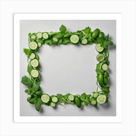 Frame Of Cucumbers 3 Art Print