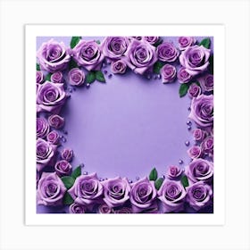 Purple Roses 38 Art Print