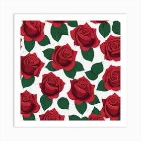 Red Roses 6 Art Print