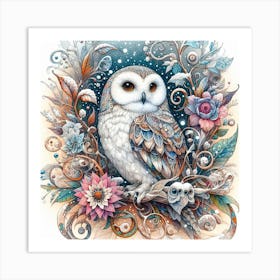 A Snowy Owl 2 Art Print