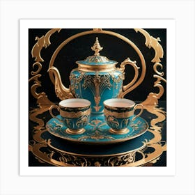 Tea Set 5 Art Print