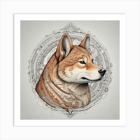 Shiba Inu 46 Art Print