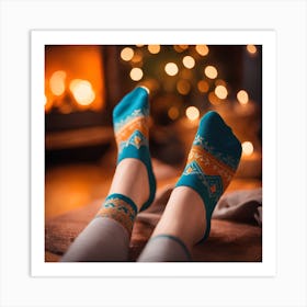 Christmas Socks Art Print