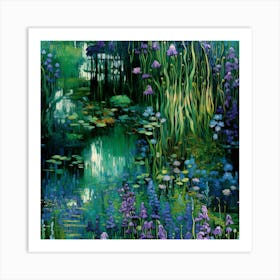 Impressionism - Lily Pond Art Print