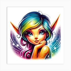 Elven Girl 1 Art Print