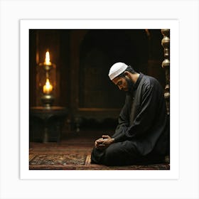 Muslim Man Praying Art Print