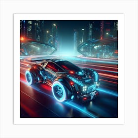 Futuristic Car 2 Art Print