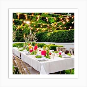 Table Setting 8 Art Print