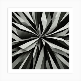 Black and White Abstract Art 149 Art Print