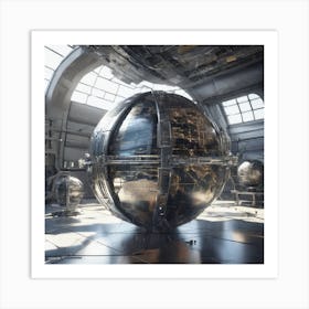 Futuristic Spaceship 69 Art Print