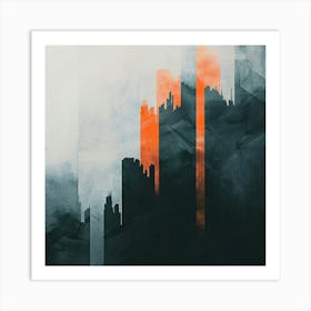 Abstract Cityscape 13 Art Print