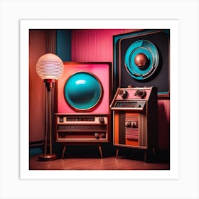 Retro Room Art Print