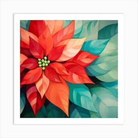 Poinsettia Art Print