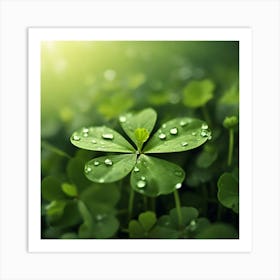 Four Leaf Clover 1 Art Print