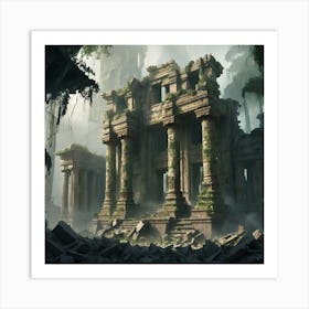 Ruins Of The Ancient City Art Print