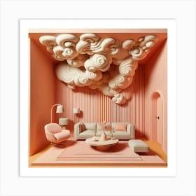 3d Interior Design Art Print