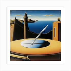 Clock In The Sky Art Print